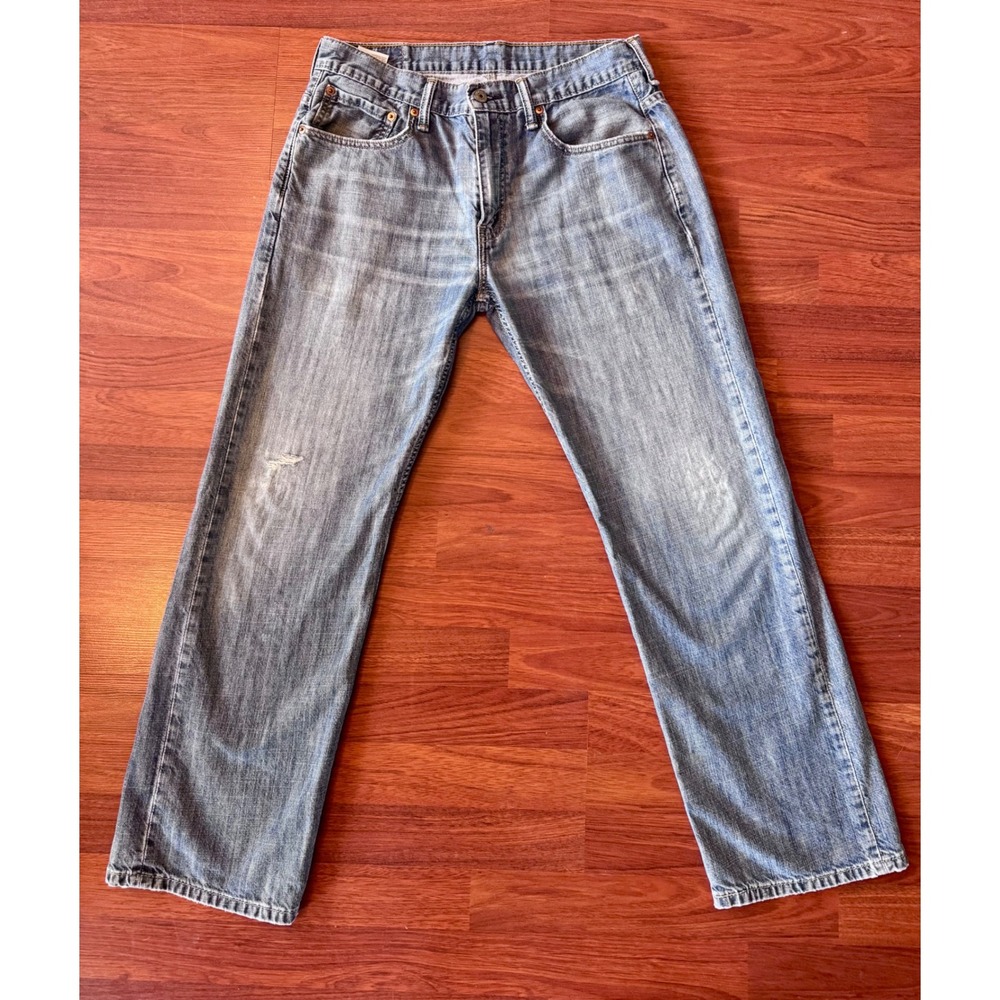 Levis Mens Straight Leg Jeans W32 L32  with Battle Scars